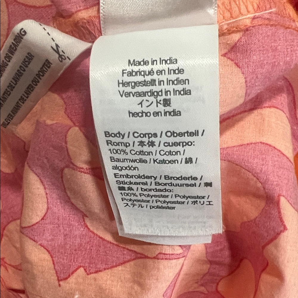 J. Crew Pink and Orange Floral Top - Picture 6 of 7